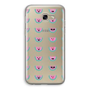 CaseCompany Smiley watermeloenprint: Samsung Galaxy A5 (2017) Transparant Hoesje