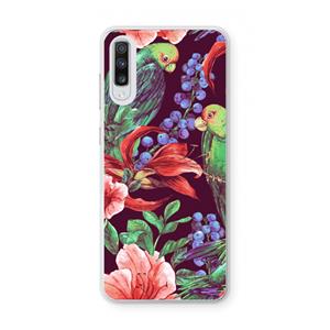 CaseCompany Papegaaien: Samsung Galaxy A70 Transparant Hoesje