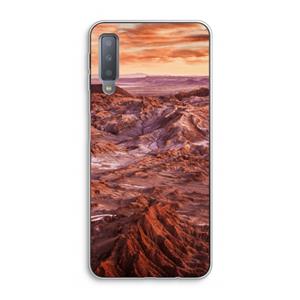 CaseCompany Mars: Samsung Galaxy A7 (2018) Transparant Hoesje