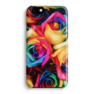 CaseCompany Neon bloemen: Volledig Geprint iPhone 7 Plus Hoesje