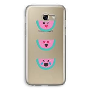 CaseCompany Smiley watermeloen: Samsung Galaxy A5 (2017) Transparant Hoesje