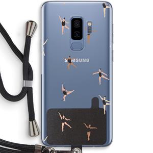 CaseCompany Dancing #1: Samsung Galaxy S9 Plus Transparant Hoesje met koord