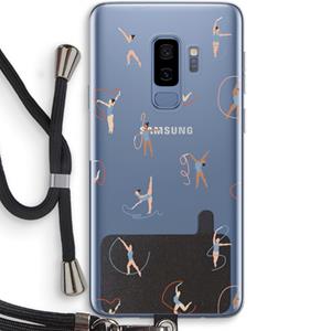 CaseCompany Dancing #3: Samsung Galaxy S9 Plus Transparant Hoesje met koord