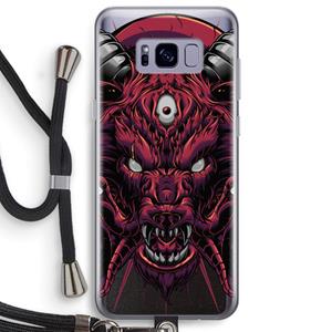 CaseCompany Hell Hound and Serpents: Samsung Galaxy S8 Plus Transparant Hoesje met koord