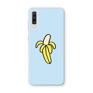 CaseCompany Banana: Samsung Galaxy A70 Transparant Hoesje