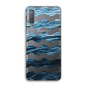 CaseCompany Oceaan: Samsung Galaxy A7 (2018) Transparant Hoesje