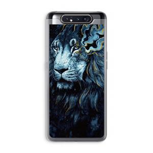 CaseCompany Darkness Lion: Samsung Galaxy A80 Transparant Hoesje