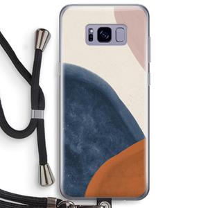 CaseCompany Geo #1: Samsung Galaxy S8 Plus Transparant Hoesje met koord