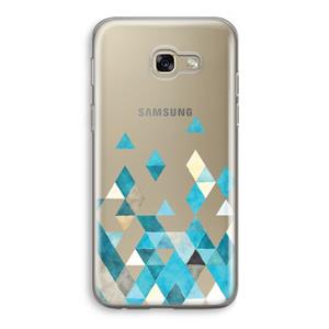 CaseCompany Gekleurde driehoekjes blauw: Samsung Galaxy A5 (2017) Transparant Hoesje