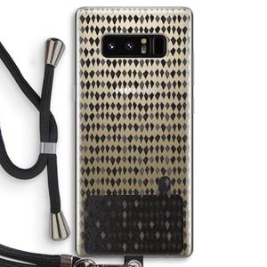 CaseCompany Crazy shapes: Samsung Galaxy Note 8 Transparant Hoesje met koord