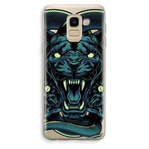 CaseCompany Cougar and Vipers: Samsung Galaxy J6 (2018) Transparant Hoesje