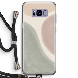 CaseCompany Geo #6: Samsung Galaxy S8 Plus Transparant Hoesje met koord