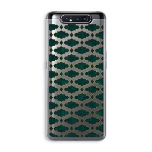 CaseCompany Moroccan tiles: Samsung Galaxy A80 Transparant Hoesje