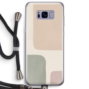 CaseCompany Geo #7: Samsung Galaxy S8 Plus Transparant Hoesje met koord
