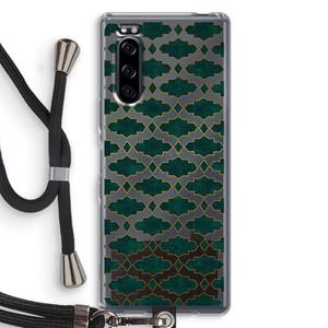 CaseCompany Moroccan tiles: Sony Xperia 5 Transparant Hoesje met koord