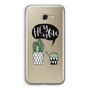 CaseCompany Hey you cactus: Samsung Galaxy A5 (2017) Transparant Hoesje