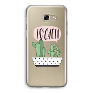 CaseCompany I love cacti: Samsung Galaxy A5 (2017) Transparant Hoesje