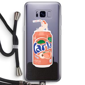 CaseCompany S(peach)less: Samsung Galaxy S8 Plus Transparant Hoesje met koord