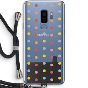 CaseCompany Bollen: Samsung Galaxy S9 Plus Transparant Hoesje met koord