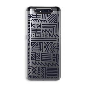 CaseCompany Marrakech print: Samsung Galaxy A80 Transparant Hoesje