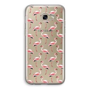 CaseCompany Flamingoprint groen: Samsung Galaxy A5 (2017) Transparant Hoesje