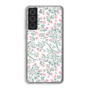 CaseCompany Sierlijke bloemen: Samsung Galaxy S21 FE Transparant Hoesje