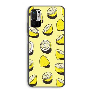 CaseCompany When Life Gives You Lemons...: Xiaomi Redmi Note 10 5G Transparant Hoesje