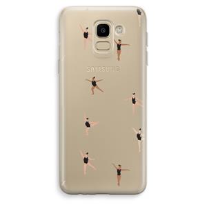 CaseCompany Dancing #1: Samsung Galaxy J6 (2018) Transparant Hoesje
