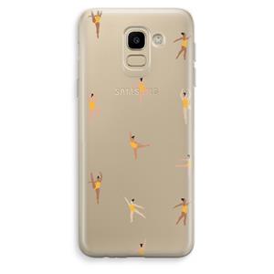 CaseCompany Dans #2: Samsung Galaxy J6 (2018) Transparant Hoesje