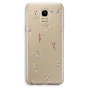 CaseCompany Dancing #3: Samsung Galaxy J6 (2018) Transparant Hoesje