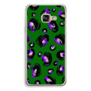CaseCompany Green Cheetah: Samsung Galaxy A3 (2016) Transparant Hoesje