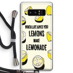 CaseCompany Lemonade: Samsung Galaxy Note 8 Transparant Hoesje met koord