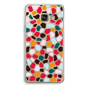 CaseCompany Colored Giraffe: Samsung Galaxy A3 (2016) Transparant Hoesje