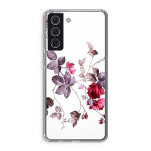 CaseCompany Mooie bloemen: Samsung Galaxy S21 FE Transparant Hoesje