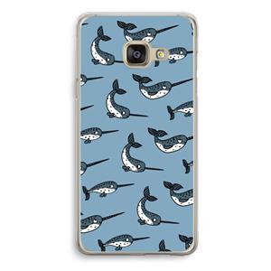 CaseCompany Narwhal: Samsung Galaxy A3 (2016) Transparant Hoesje