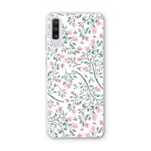 CaseCompany Sierlijke bloemen: Samsung Galaxy A70 Transparant Hoesje
