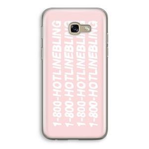 CaseCompany Hotline bling pink: Samsung Galaxy A5 (2017) Transparant Hoesje