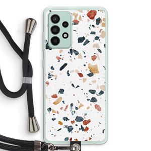 CaseCompany Terrazzo N°4: Samsung Galaxy A52s 5G Transparant Hoesje met koord