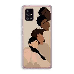 CaseCompany Sweet creatures: Samsung Galaxy A51 5G Transparant Hoesje