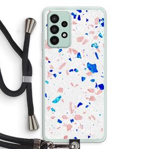 CaseCompany Terrazzo N°6: Samsung Galaxy A52s 5G Transparant Hoesje met koord