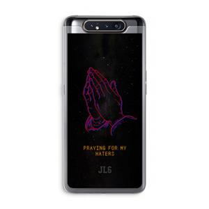 CaseCompany Praying For My Haters: Samsung Galaxy A80 Transparant Hoesje