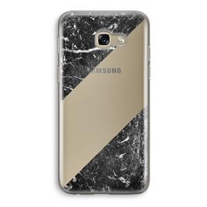 CaseCompany Zwart marmer: Samsung Galaxy A5 (2017) Transparant Hoesje
