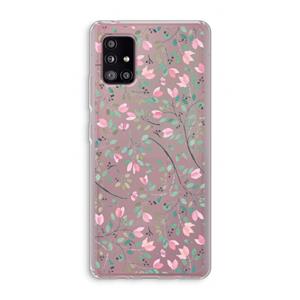 CaseCompany Sierlijke bloemen: Samsung Galaxy A51 5G Transparant Hoesje