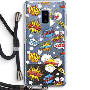 CaseCompany Pow Smack: Samsung Galaxy S9 Plus Transparant Hoesje met koord