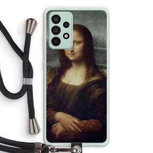 CaseCompany Mona Lisa: Samsung Galaxy A52s 5G Transparant Hoesje met koord