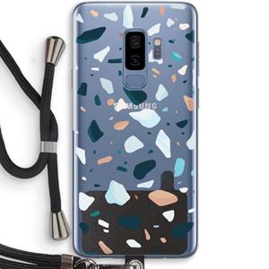 CaseCompany Terrazzo N°13: Samsung Galaxy S9 Plus Transparant Hoesje met koord