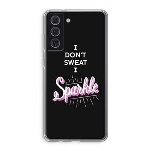 CaseCompany Sparkle quote: Samsung Galaxy S21 FE Transparant Hoesje