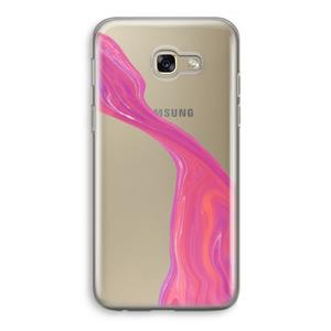 CaseCompany Paarse stroom: Samsung Galaxy A5 (2017) Transparant Hoesje