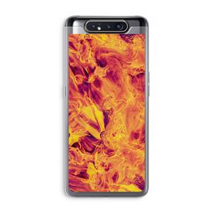 CaseCompany Eternal Fire: Samsung Galaxy A80 Transparant Hoesje