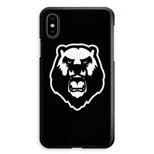 CaseCompany Angry Bear (black): iPhone XS Max Volledig Geprint Hoesje